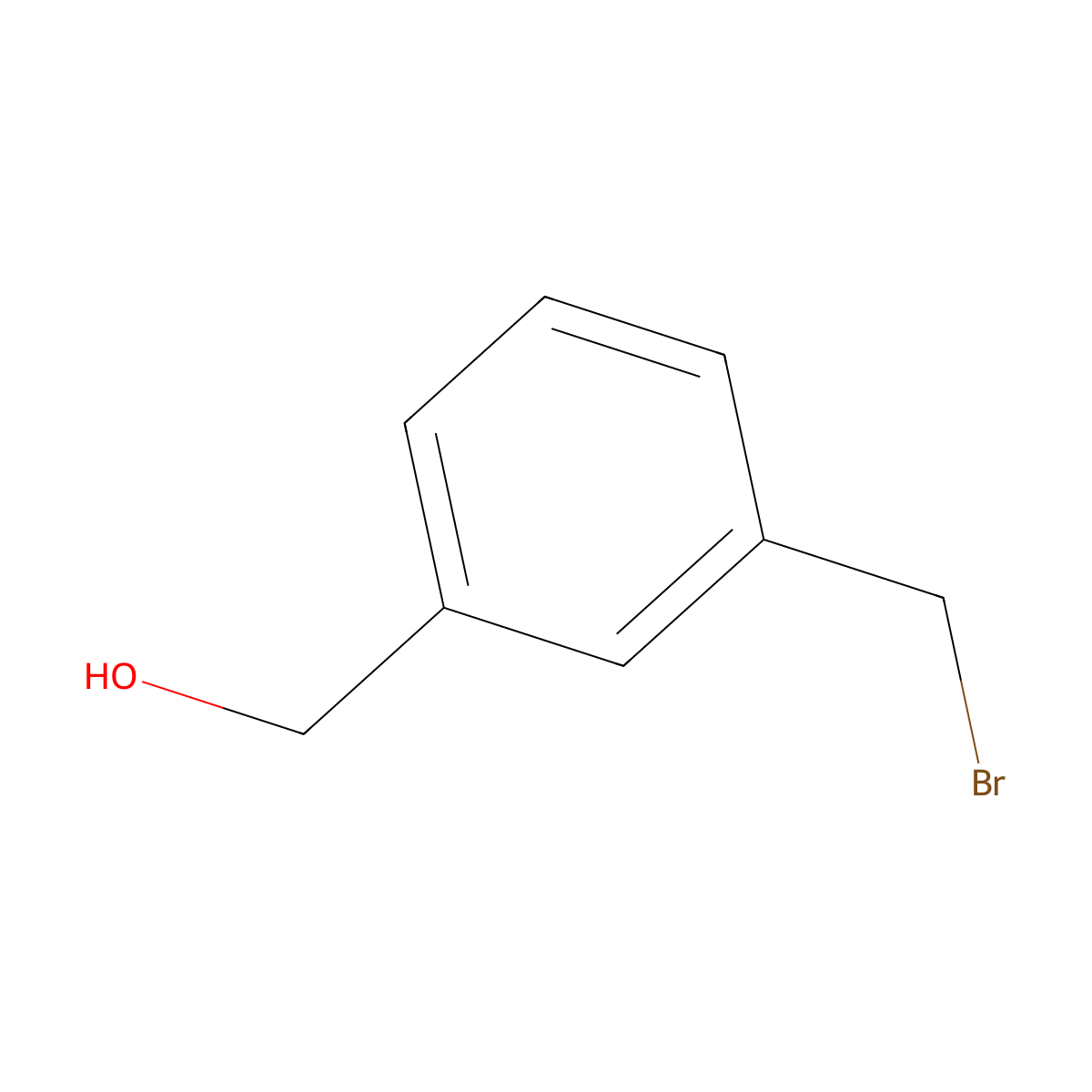 (3-(Bromomethyl)phenyl)methanol molecular structure, CAS 82072-22-8