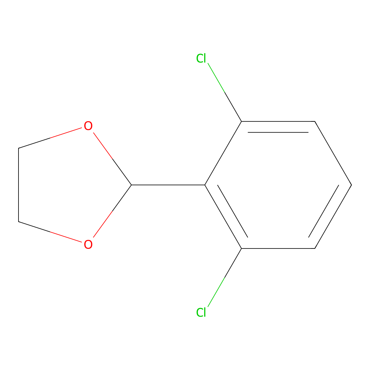 2-(2,6-Dichlorophenyl)-1,3-dioxolane molecular structure, CAS 82073-58-3