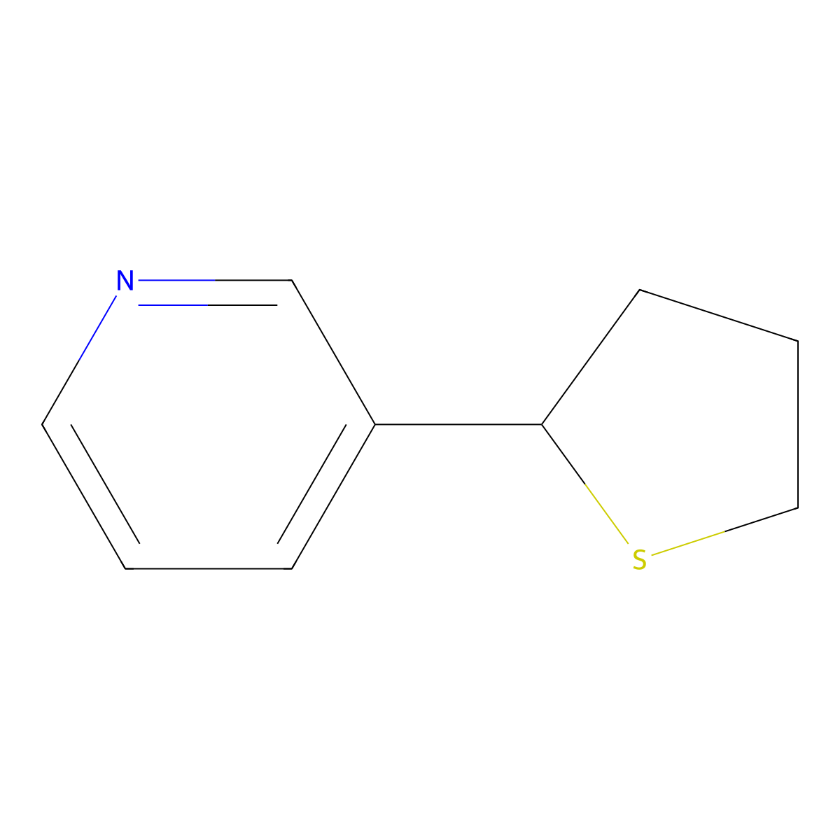 3-(Thiolan-2-yl)pyridine molecular structure, CAS 82081-32-1