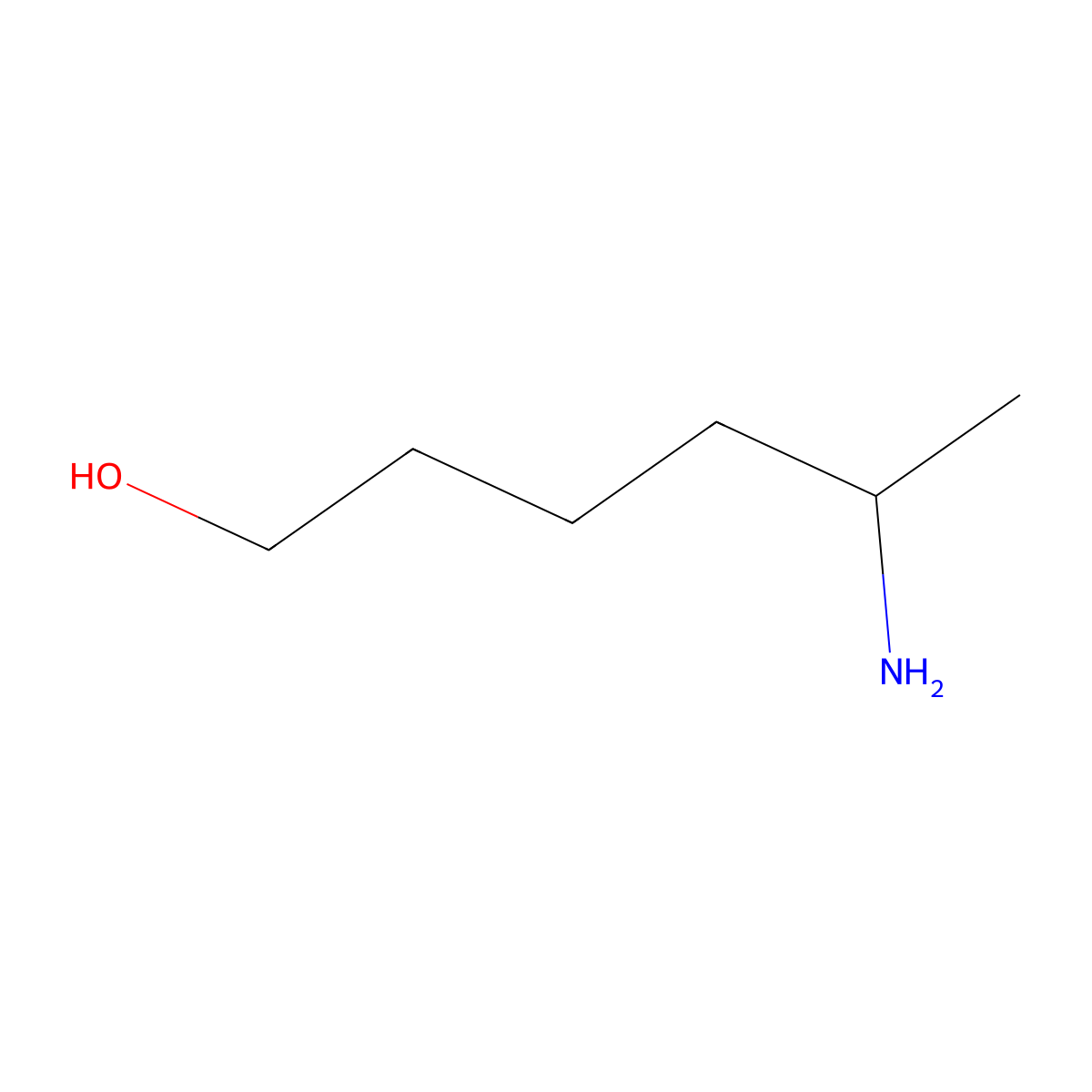5-Aminohexan-1-ol molecular structure, CAS 82082-21-1