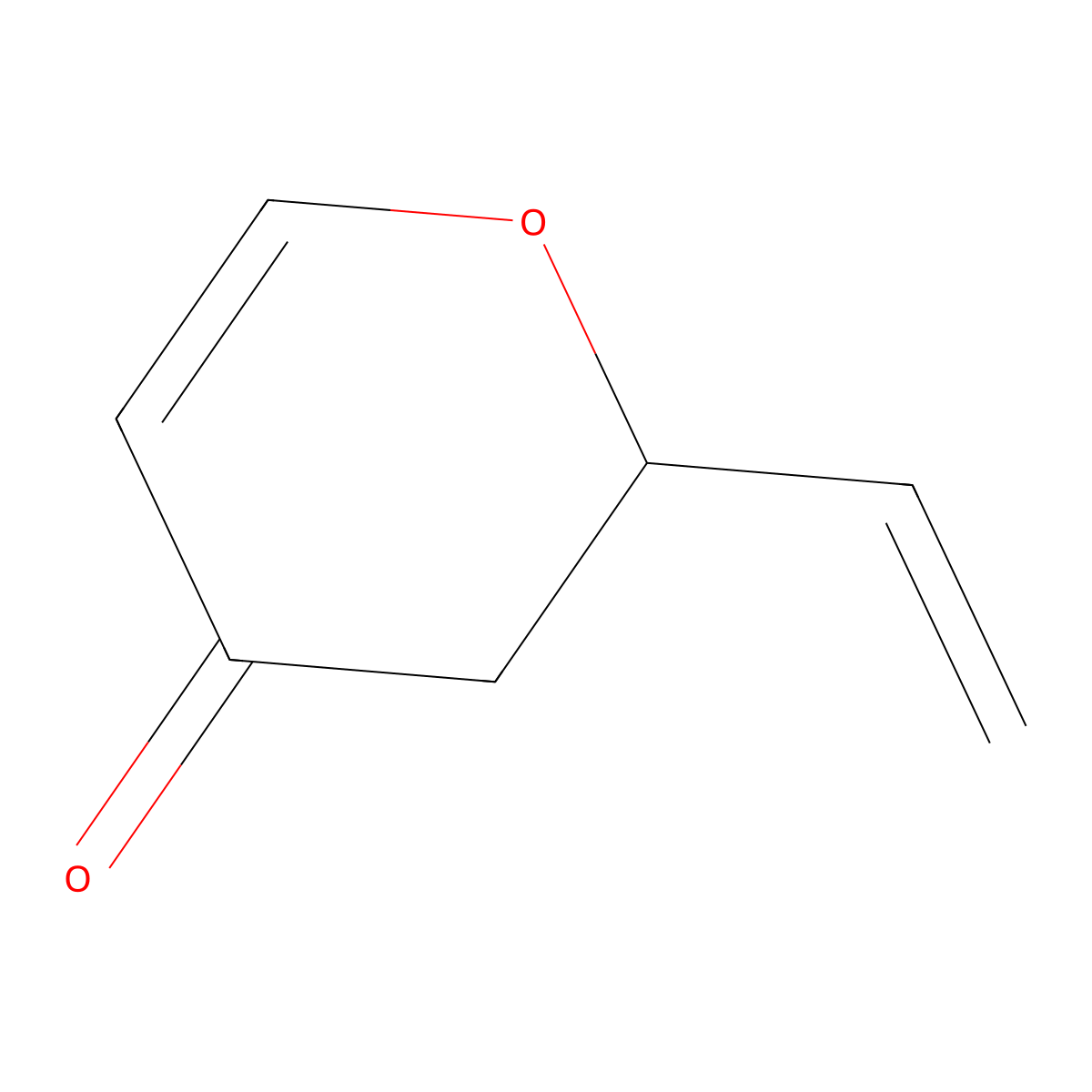 2-Vinyl-2H-pyran-4(3H)-one molecular structure, CAS 82093-20-7