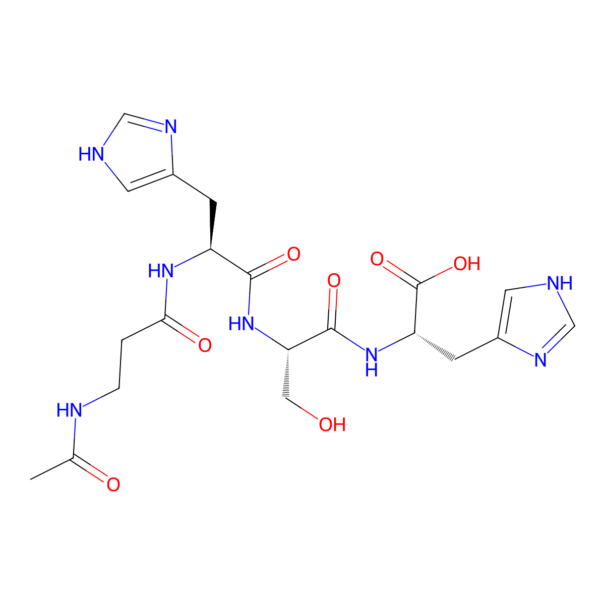 Acetyl tetrapeptide-5 molecular structure, CAS 820959-17-9