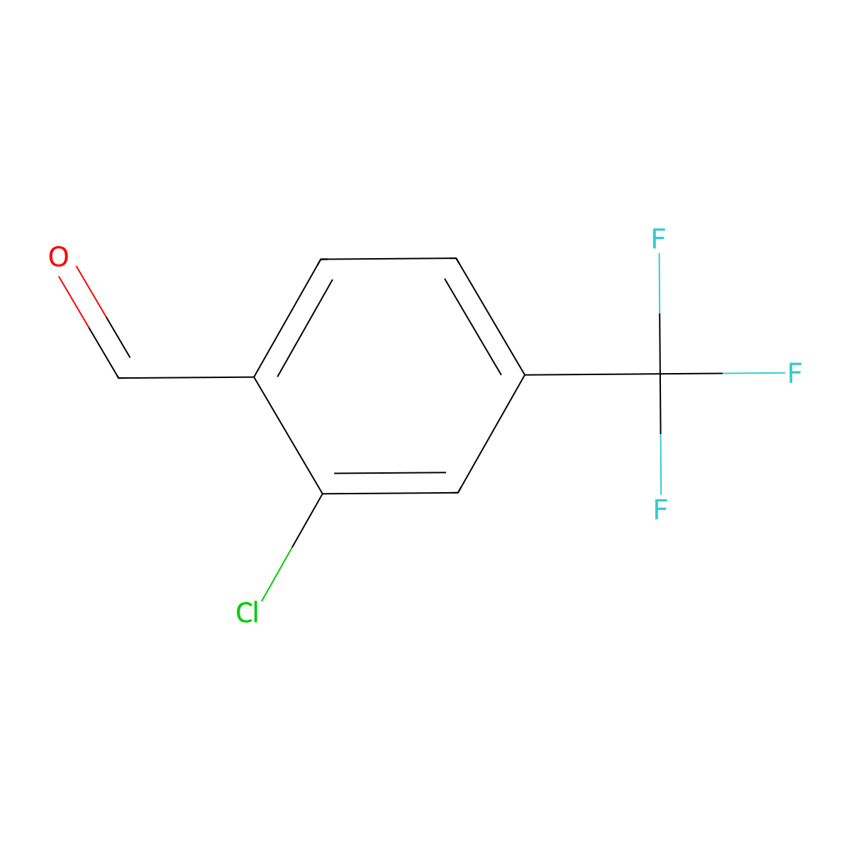 2-Chloro-4-(trifluoromethyl)benzaldehyde molecular structure, CAS 82096-91-1