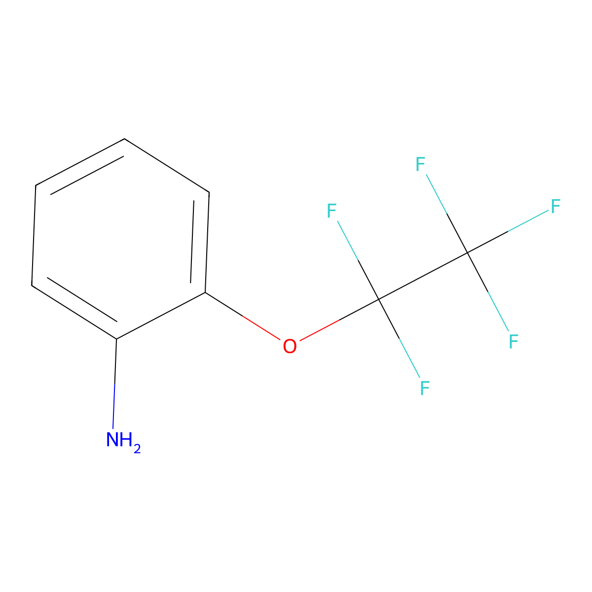 2-(Pentafluoroethoxy)aniline molecular structure, CAS 82096-99-9
