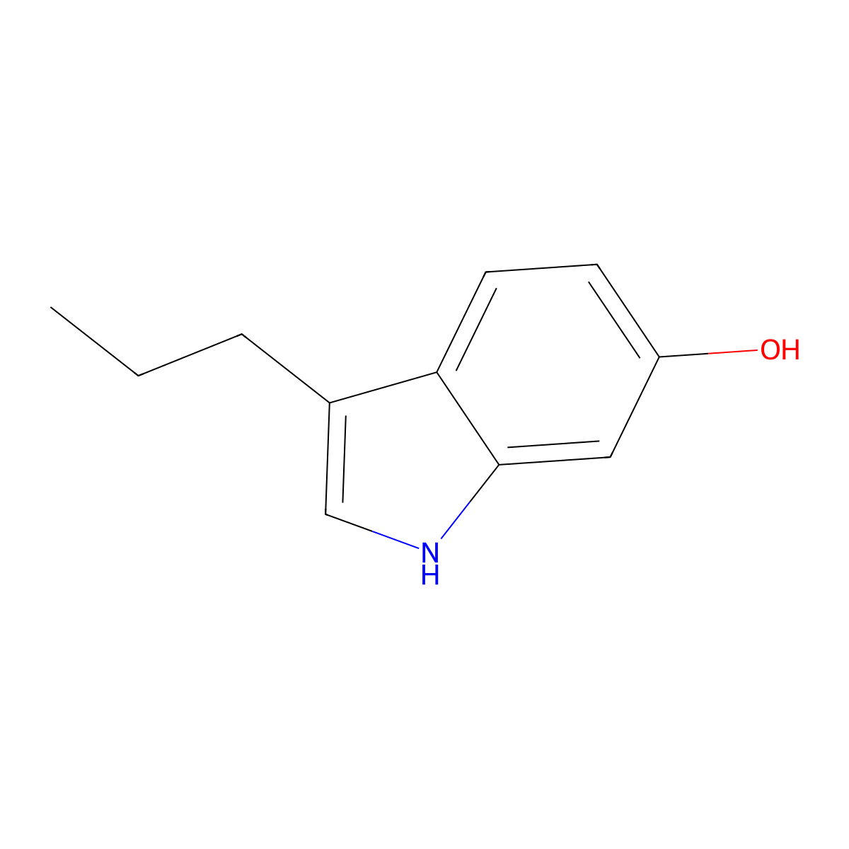 3-propyl-1H-indol-6-ol molecular structure, CAS 820960-40-5