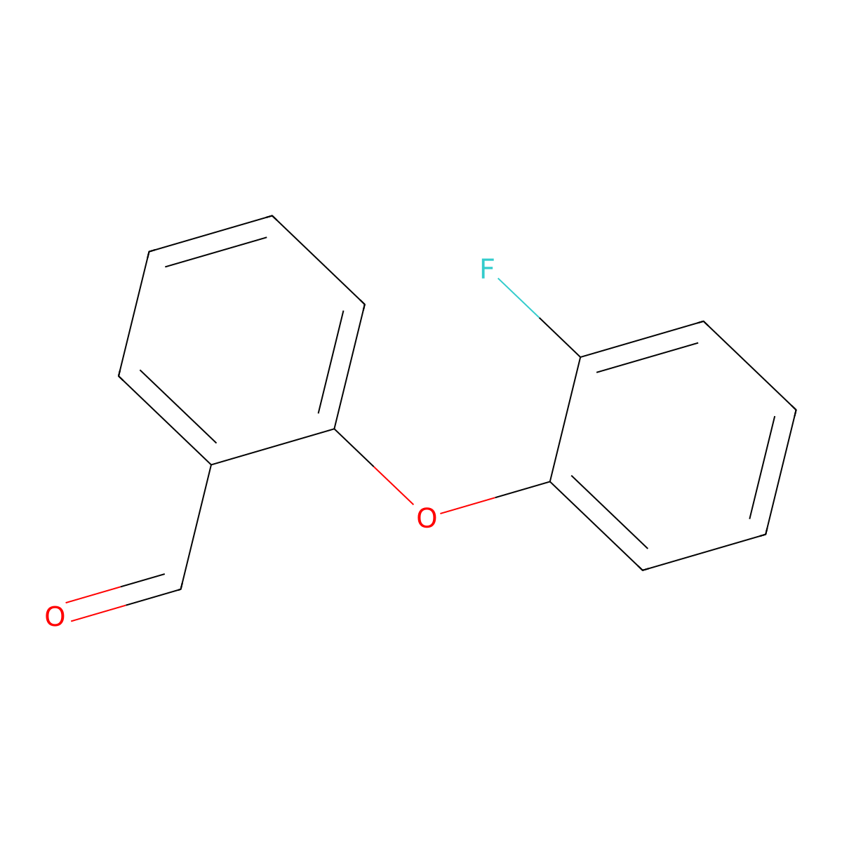 2-(2-Fluorophenoxy)benzaldehyde molecular structure, CAS 82097-82-3