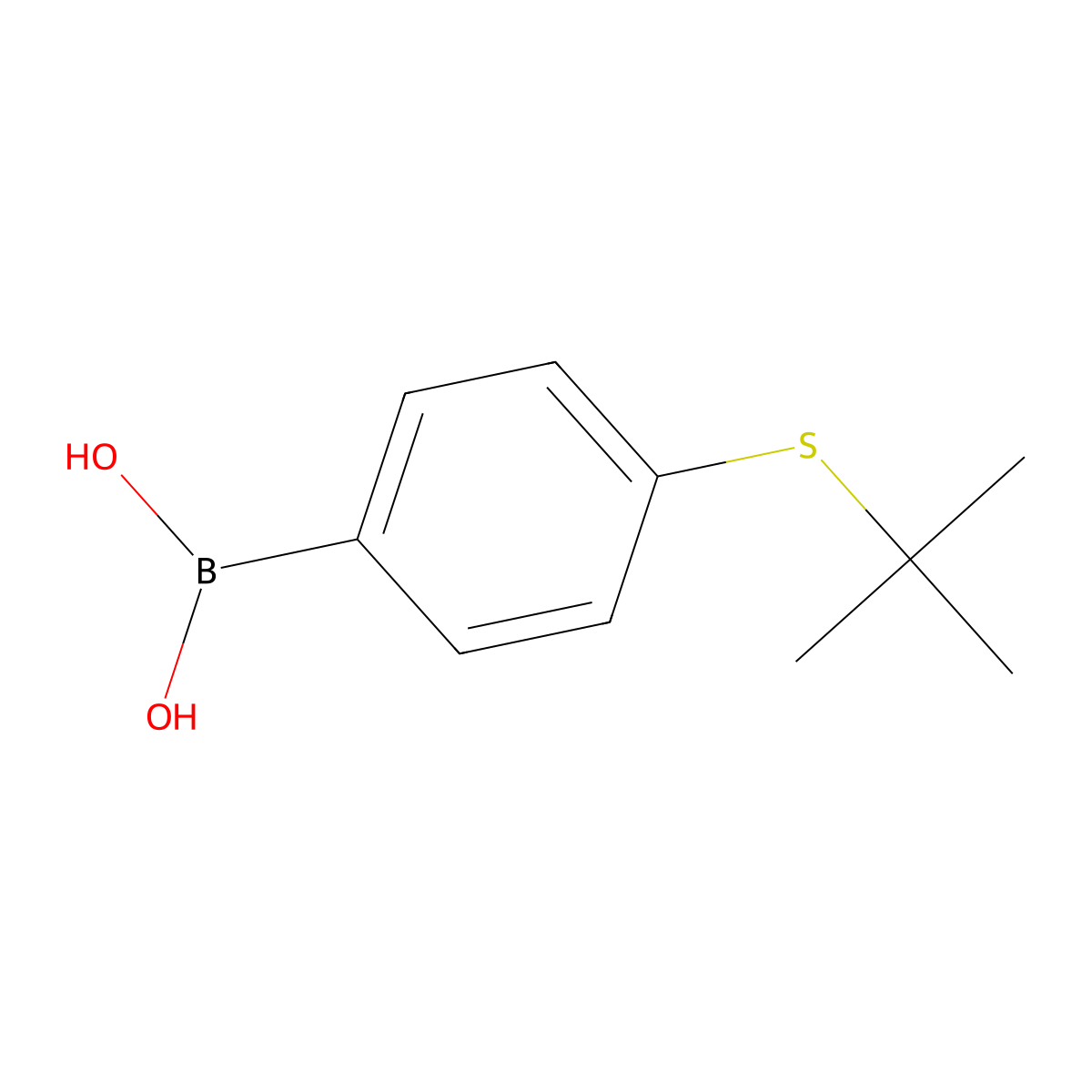 4-(tert-Butylthio)phenylboronic acid molecular structure, CAS 820972-68-7