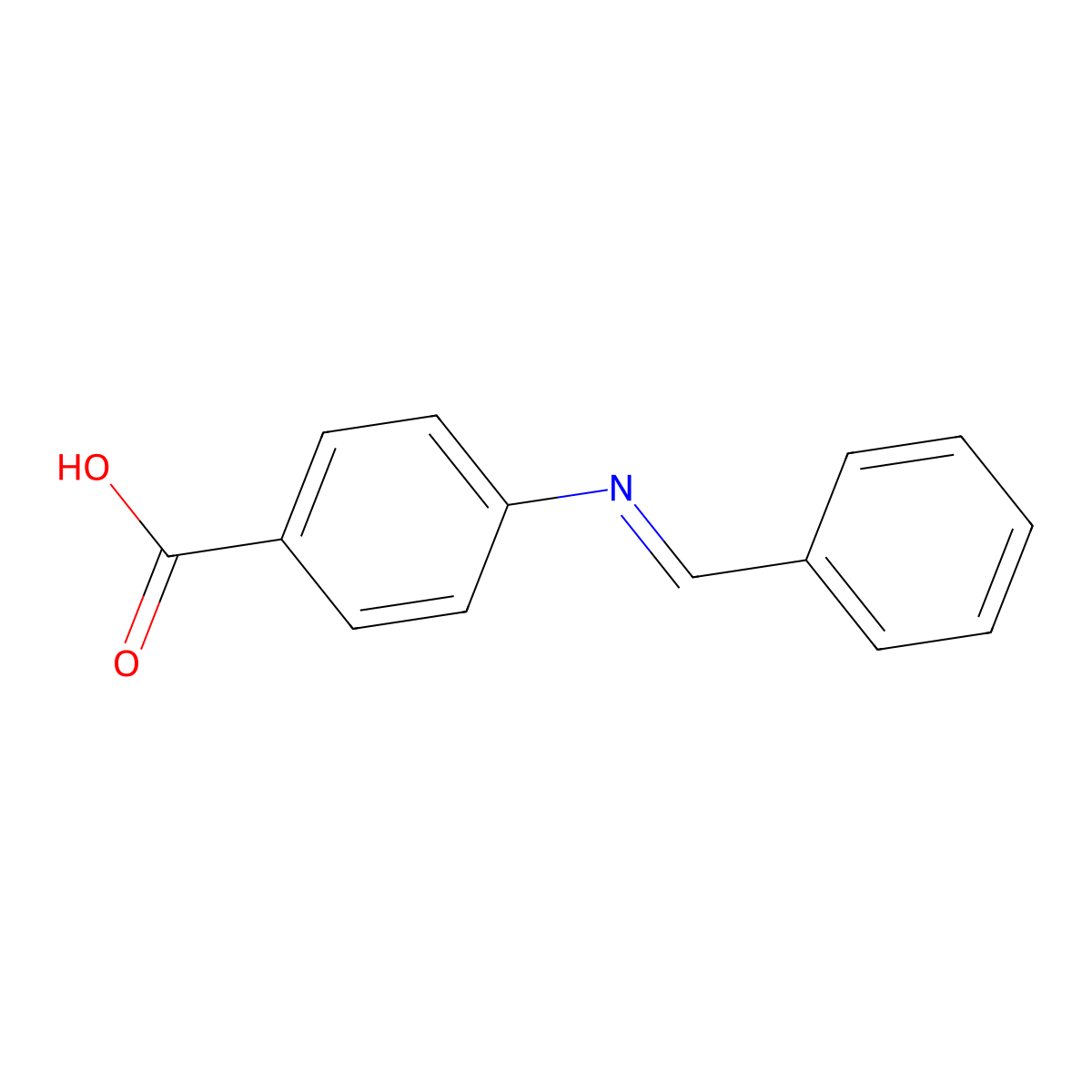 4-(benzylideneamino)benzoic Acid molecular structure, CAS 820985-82-8