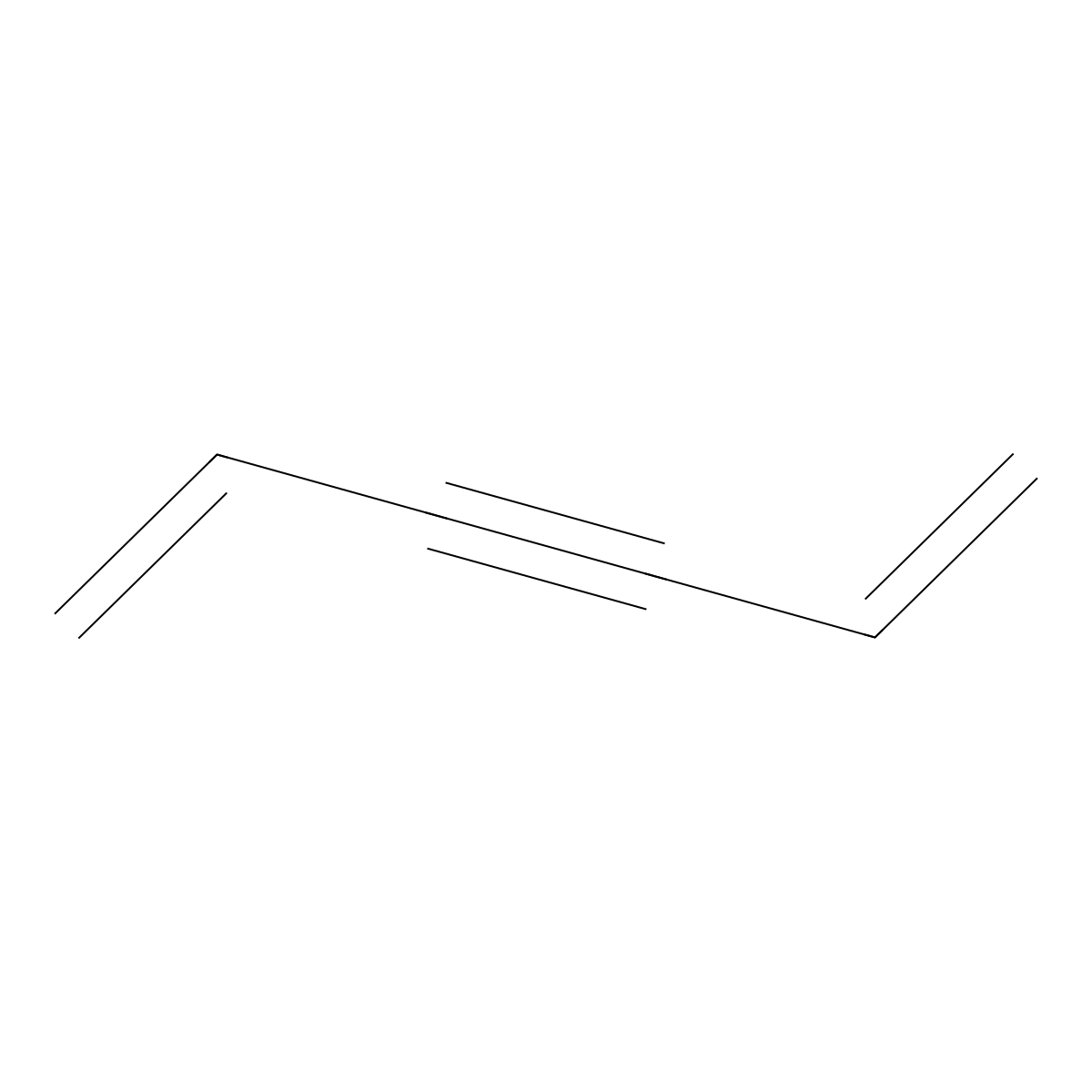 Divinylacetylene molecular structure, CAS 821-08-9