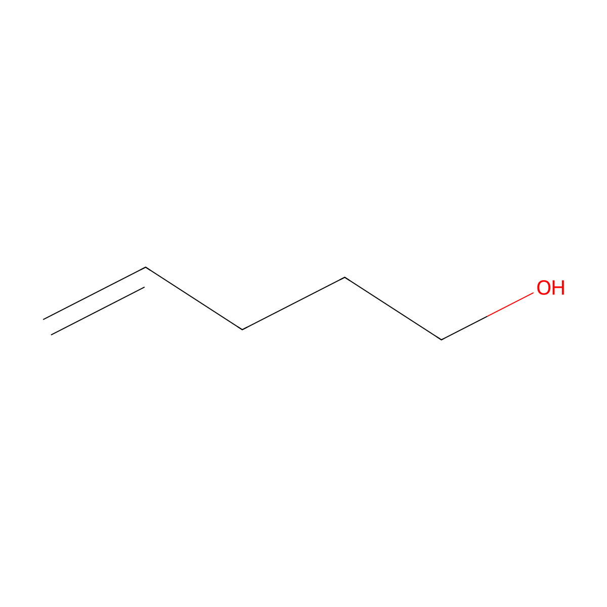 4-Penten-1-OL molecular structure, CAS 821-09-0
