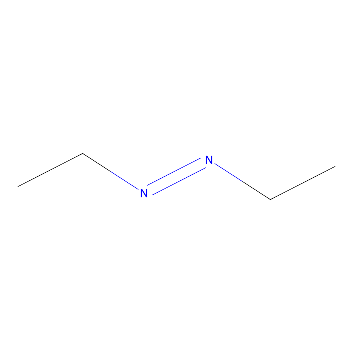 Azoethane molecular structure, CAS 821-14-7