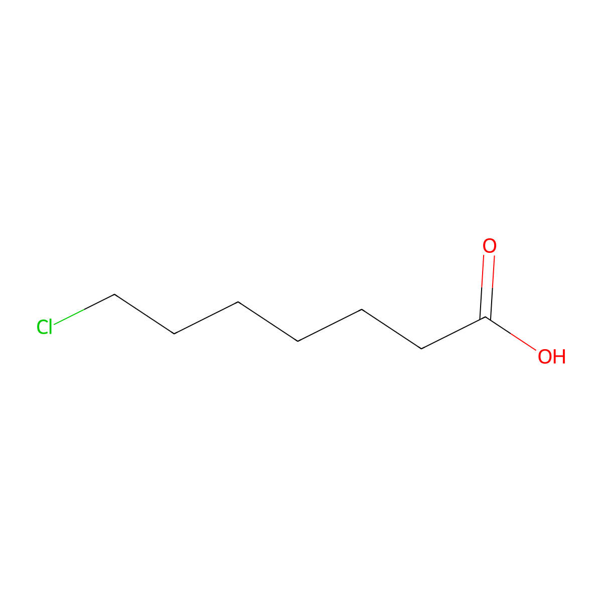 Heptanoic acid, 7-chloro- molecular structure, CAS 821-57-8