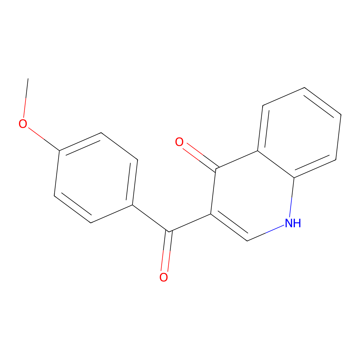 3-(4-Methoxybenzoyl)quinolin-4(1H)-one molecular structure, CAS 821004-08-4