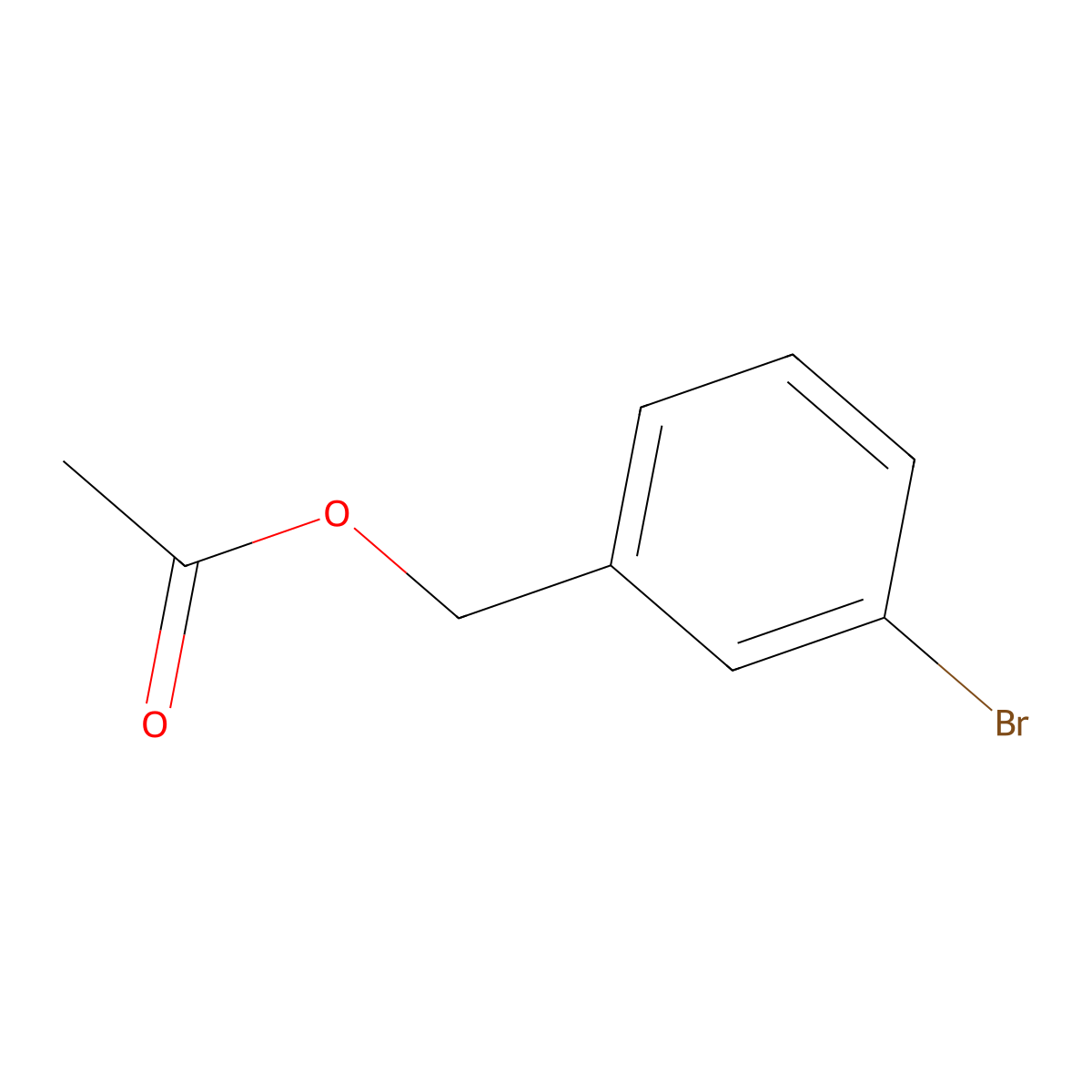 Benzenemethanol, 3-bromo-, 1-acetate molecular structure, CAS 82101-11-9