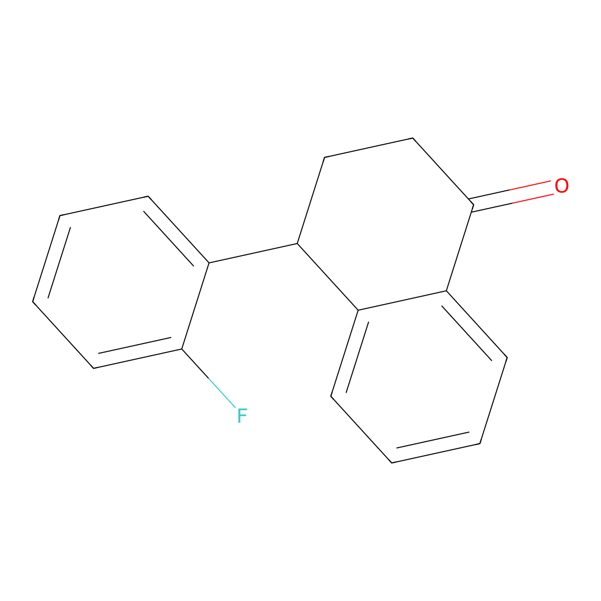 4-(2-Fluorophenyl)-3,4-dihydronaphthalen-1(2H)-one molecular structure, CAS 82101-34-6