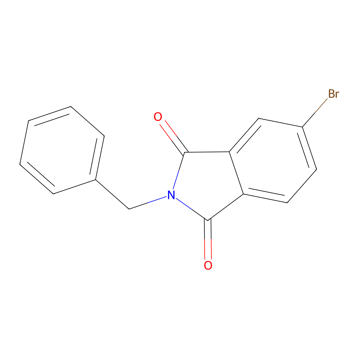 2-Benzyl-5-bromoisoindoline-1,3-dione molecular structure, CAS 82104-06-1