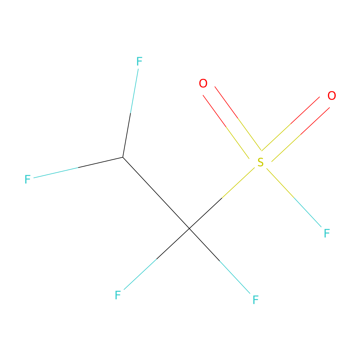 1,1,2,2-Tetrafluoroethanesulfonic acid fluoride molecular structure, CAS 82106-27-2