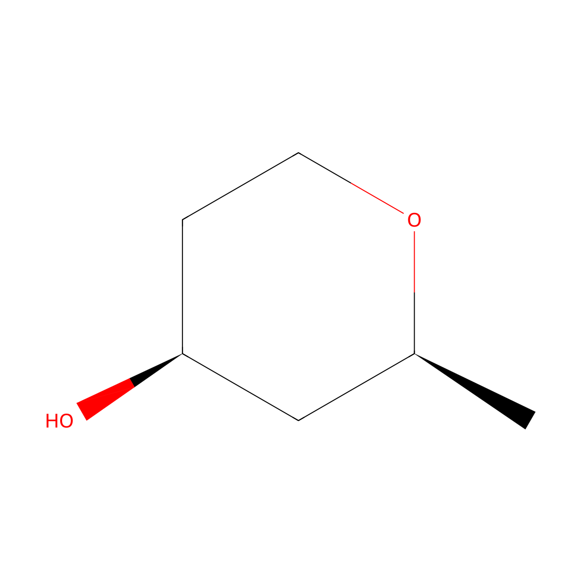 (2S,4S)-2-Methyltetrahydro-2H-pyran-4-ol molecular structure, CAS 82110-13-2
