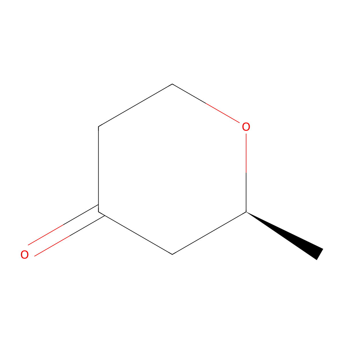 (2S)-2-Methyloxan-4-one molecular structure, CAS 82110-21-2