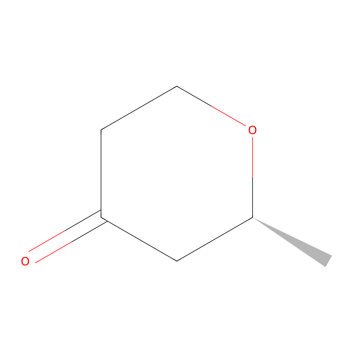 (R)-2-Methyltetrahydropyran-4-one molecular structure, CAS 82110-22-3
