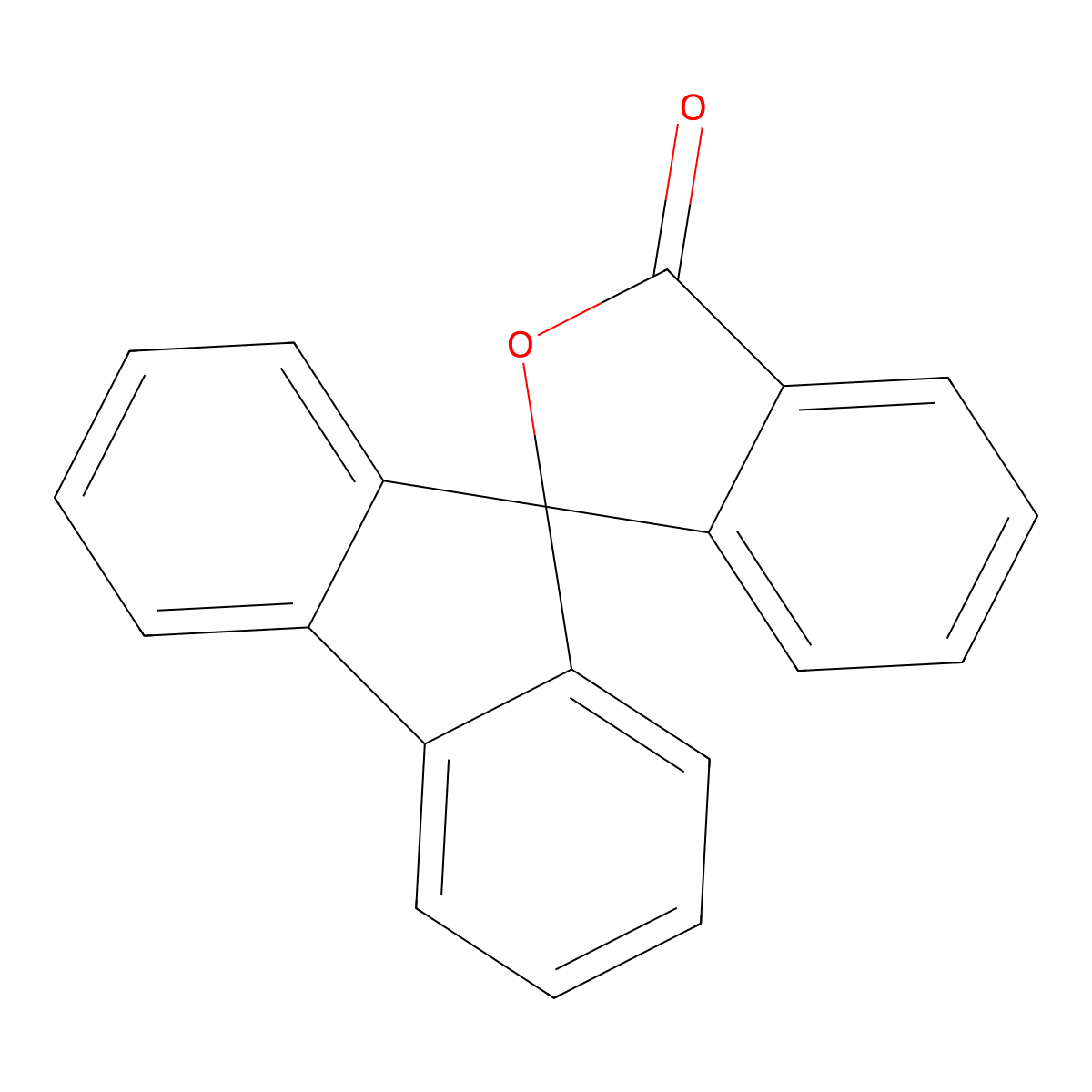 3H-spiro(2-benzofuran-1,9'-fluoren)-3-one molecular structure, CAS 82111-99-7