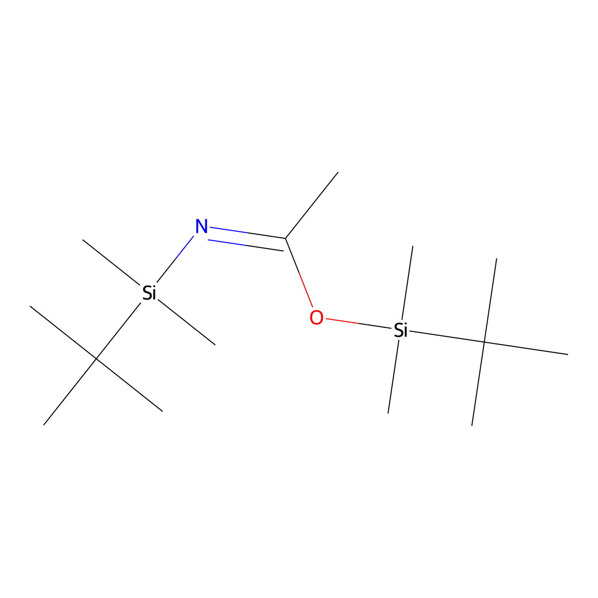 N,O-Bis(tert-butyldimethylsilyl)acetamide [tert-Butyldimethylsilylating Agent] molecular structure, CAS 82112-21-8