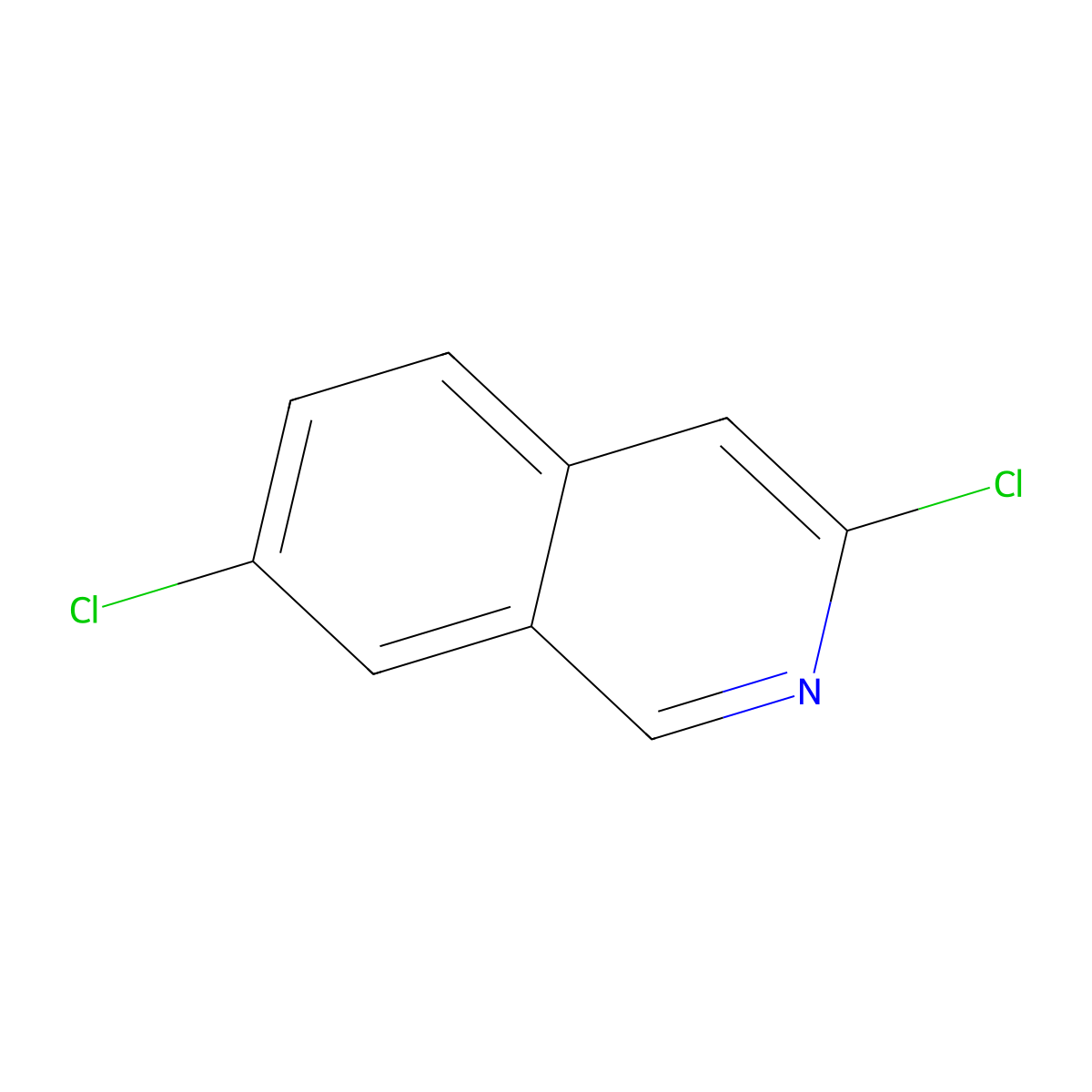 3,7-Dichloroisoquinoline molecular structure, CAS 82117-22-4
