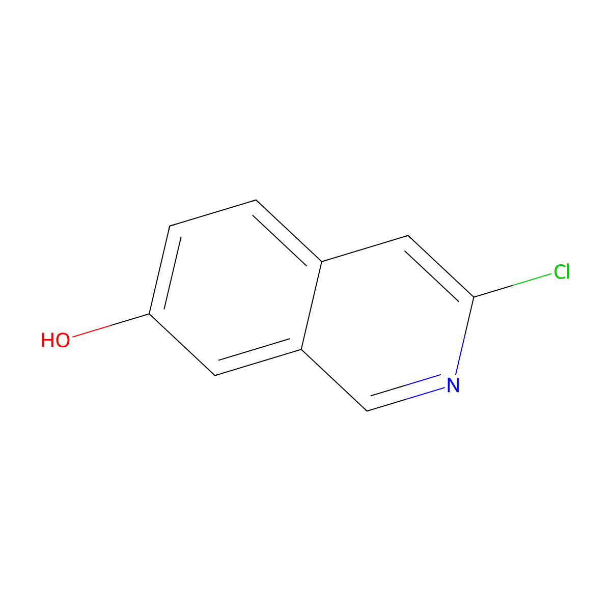 3-Chloroisoquinolin-7-ol molecular structure, CAS 82117-25-7