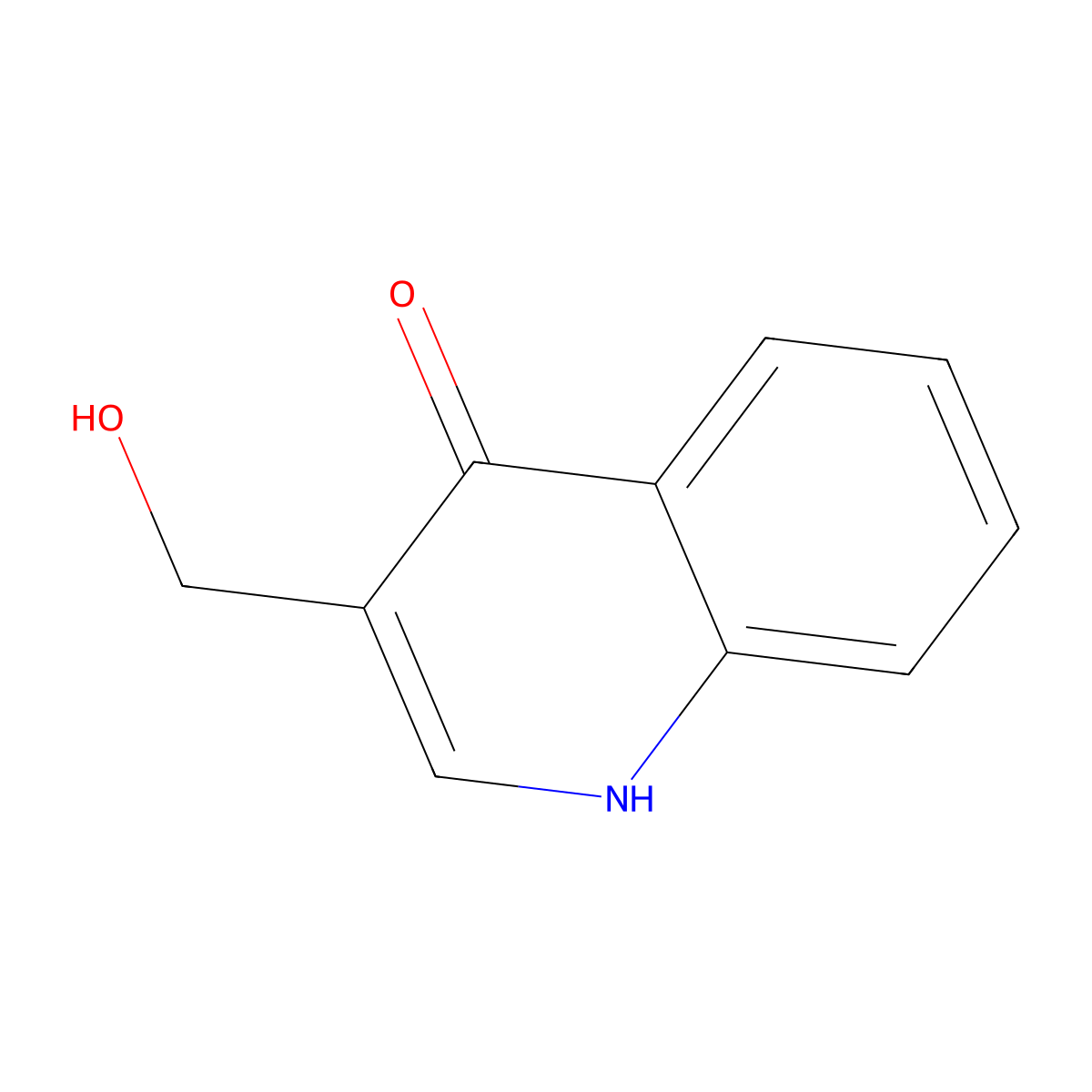 4-Hydroxy-3-hydroxymethylquinoline molecular structure, CAS 82121-18-4