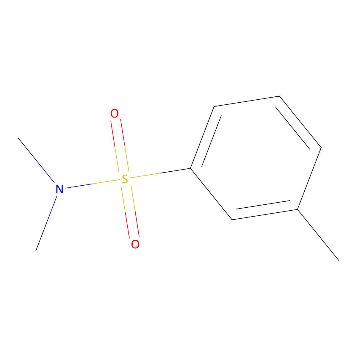 n,n,3-Trimethylbenzenesulfonamide molecular structure, CAS 82125-40-4