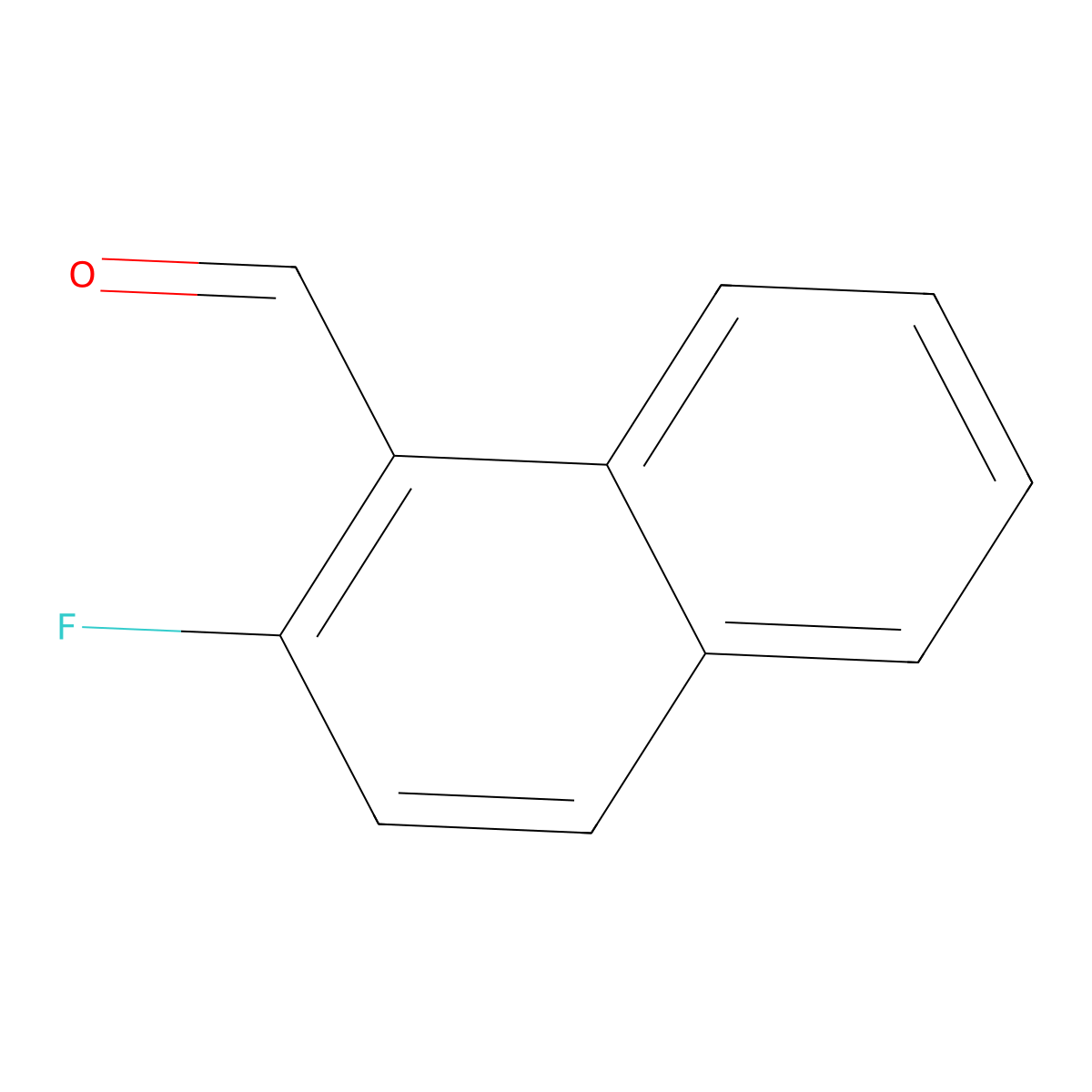 2-Fluoro-1-naphthalenecarboxaldehyde molecular structure, CAS 82128-49-2