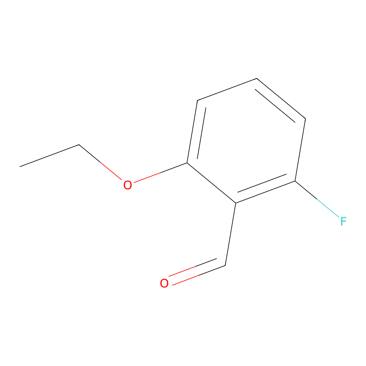 2-Ethoxy-6-fluorobenzaldehyde molecular structure, CAS 82129-45-1