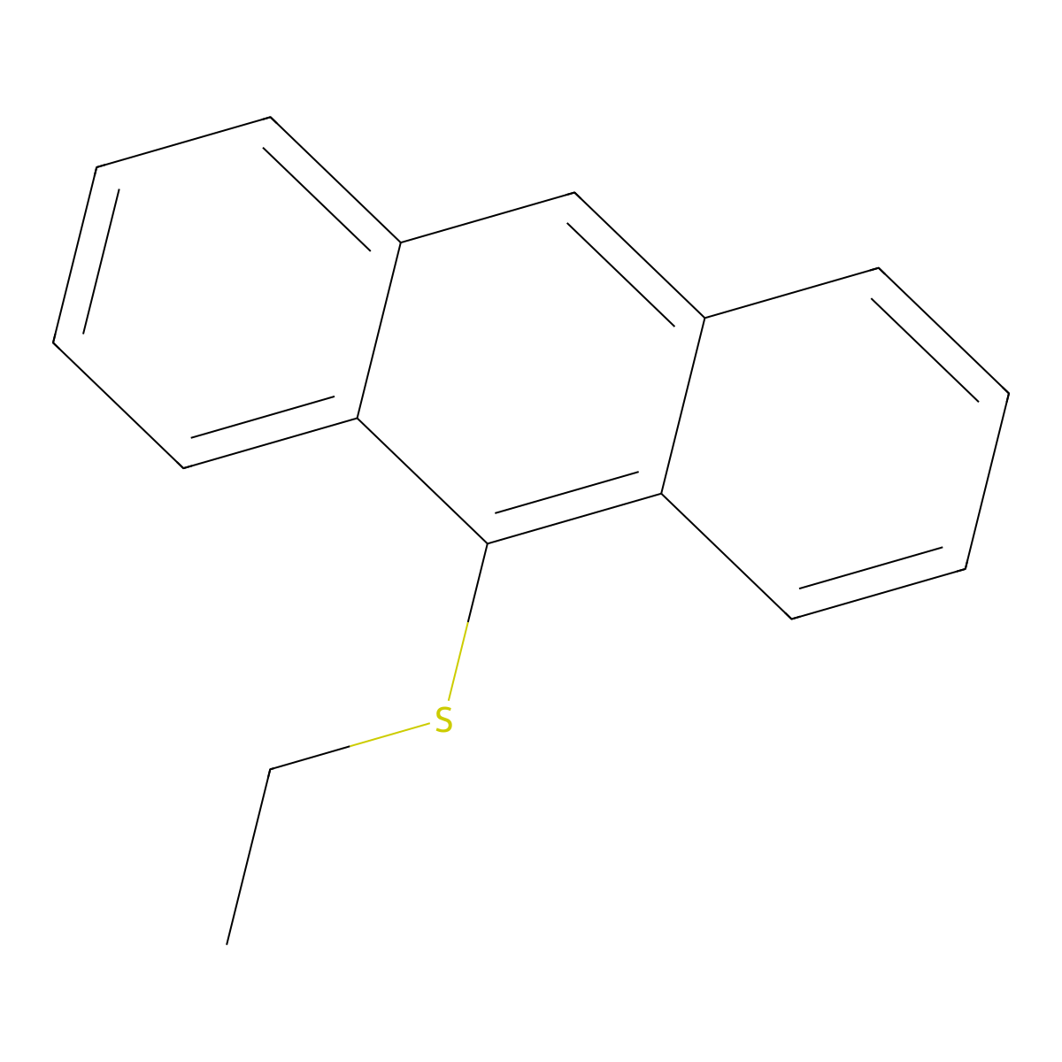 9-(Ethylsulfanyl)anthracene molecular structure, CAS 82131-18-8