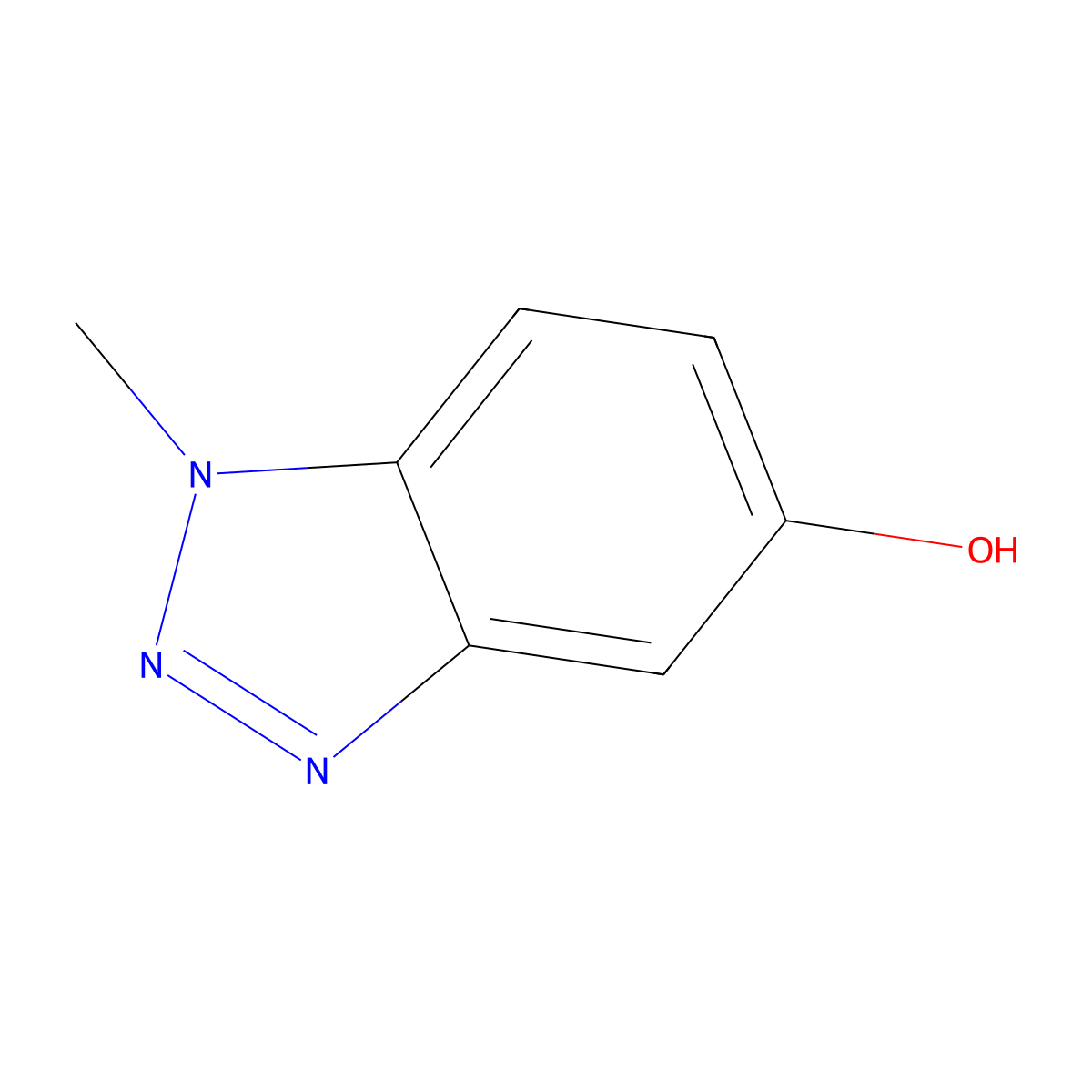 1-methyl-1H-1,2,3-benzotriazol-5-ol molecular structure, CAS 82132-01-2