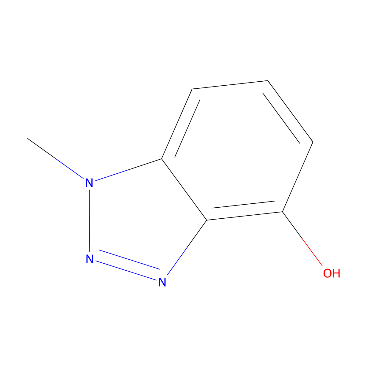 1-Methyl-1H-1,2,3-benzotriazol-4-ol molecular structure, CAS 82132-03-4
