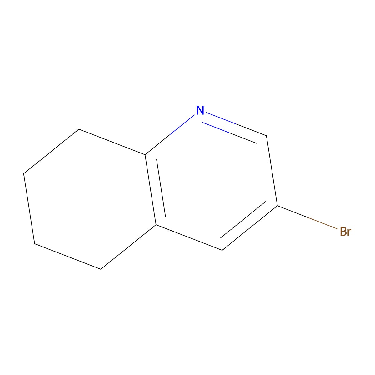 3-Bromo-5,6,7,8-tetrahydroquinoline molecular structure, CAS 82132-68-1