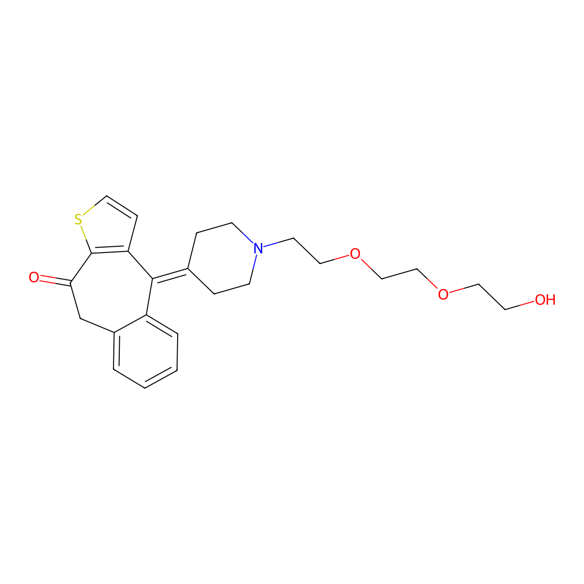Etolotifen molecular structure, CAS 82140-22-5