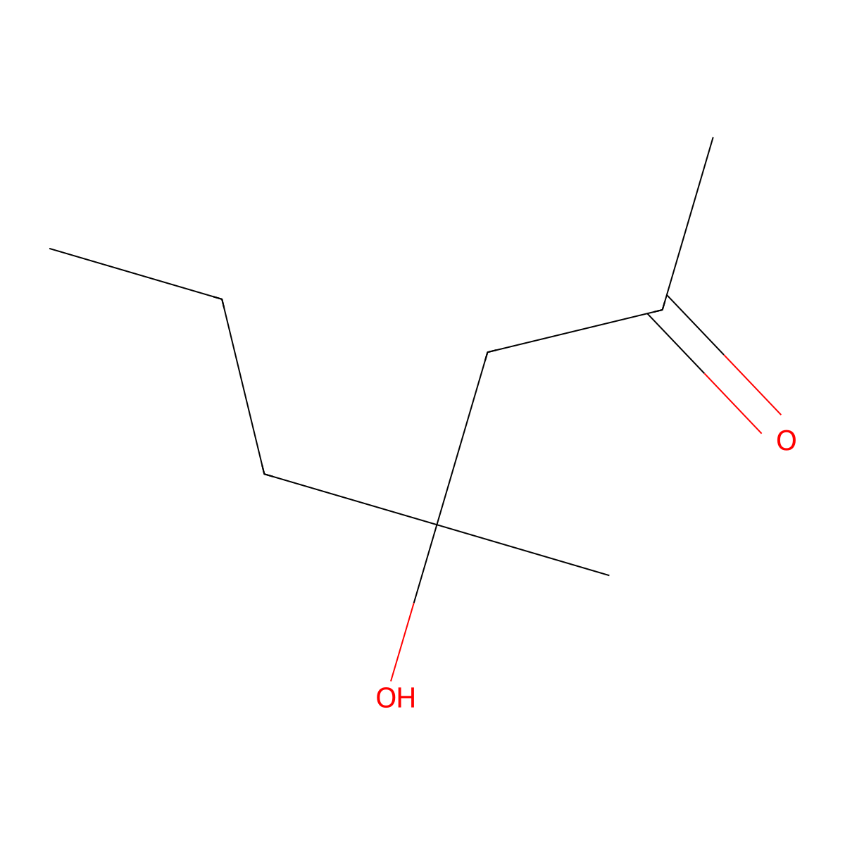 4-Hydroxy-4-methylheptan-2-one molecular structure, CAS 82150-01-4