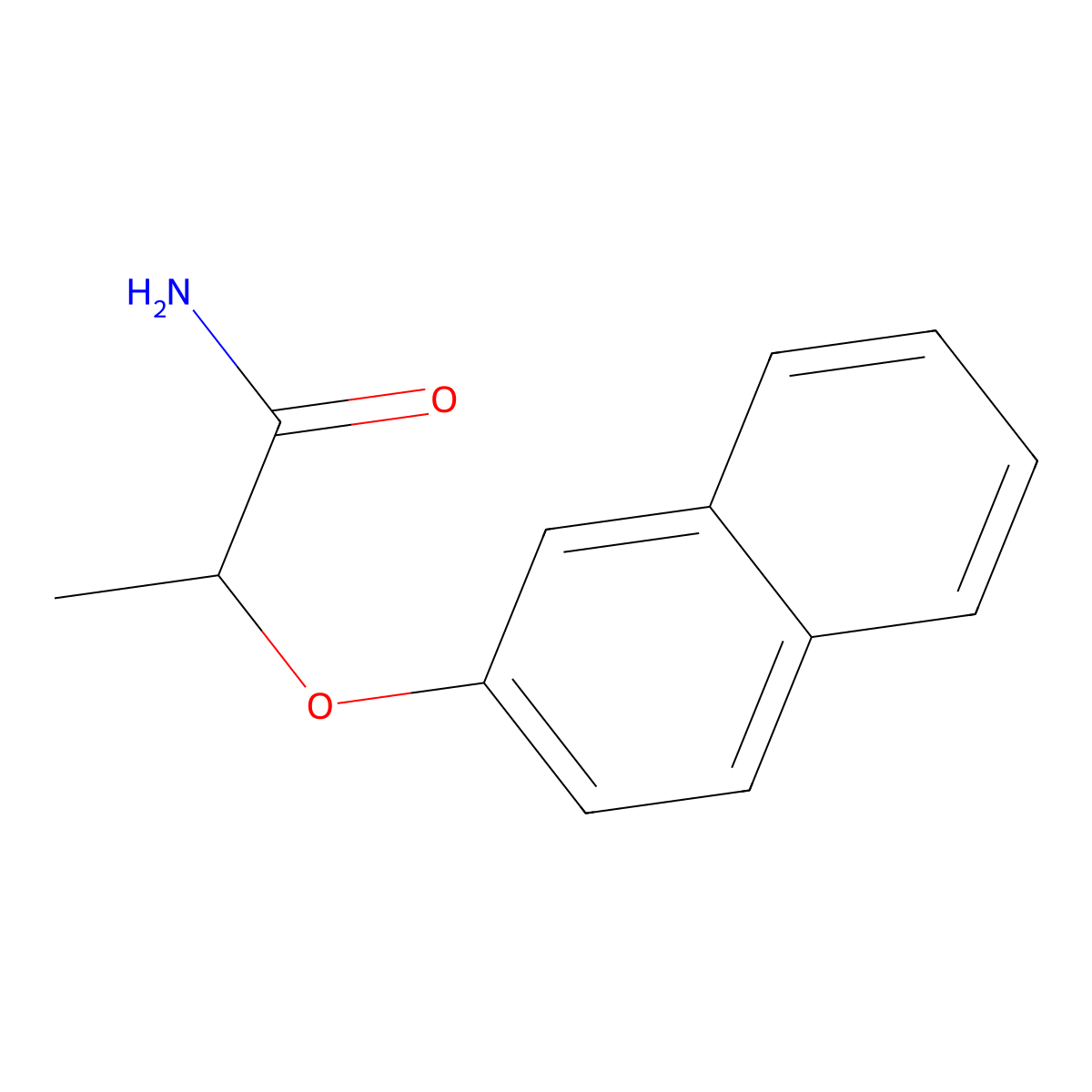 2-(Naphthalen-2-yloxy)propanamide molecular structure, CAS 82162-90-1
