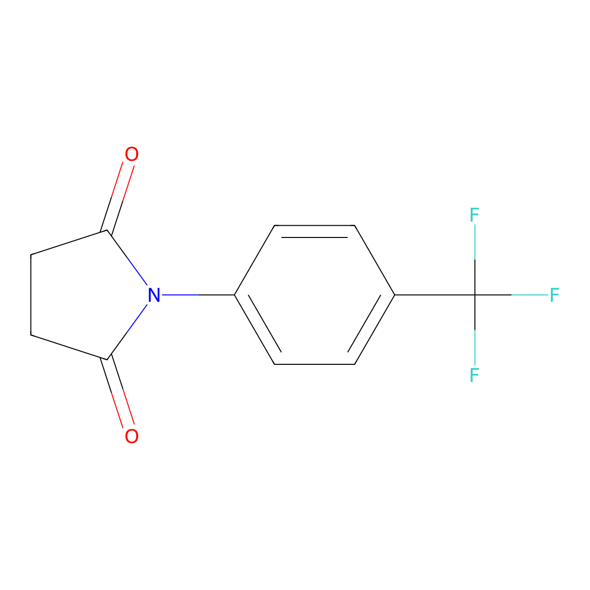 1-(4-(Trifluoromethyl)phenyl)pyrrolidine-2,5-dione molecular structure, CAS 82169-87-7