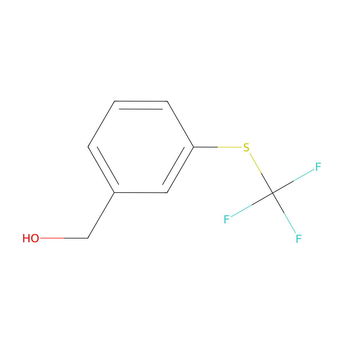 3-(Trifluoromethylthio)benzyl alcohol molecular structure, CAS 82174-08-1