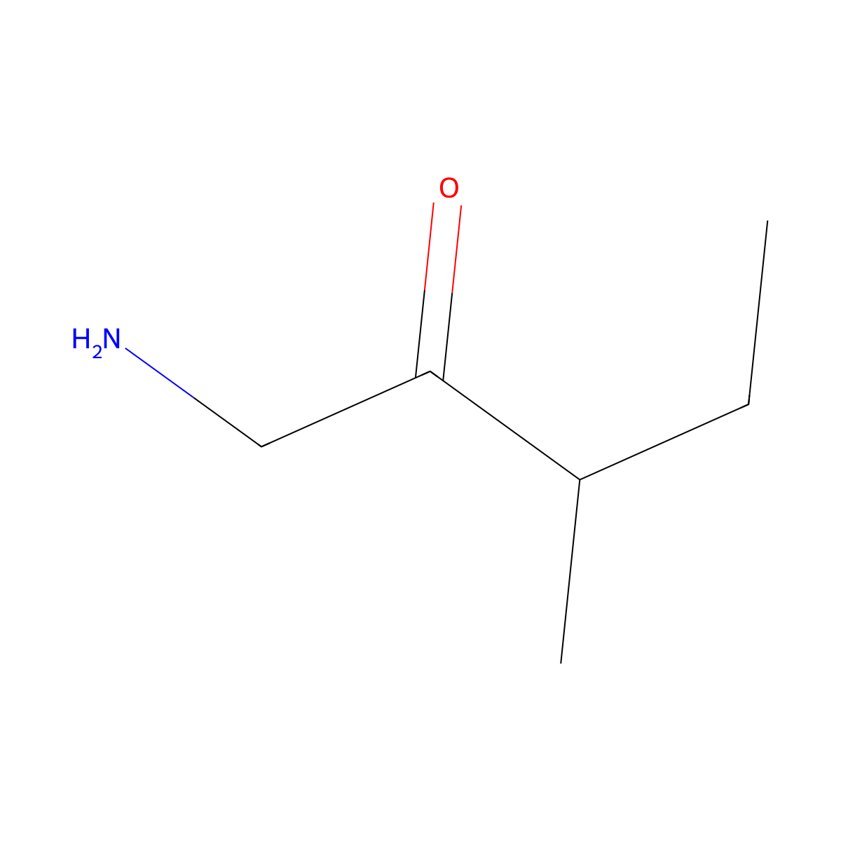 1-Amino-3-methylpentan-2-one molecular structure, CAS 821766-88-5