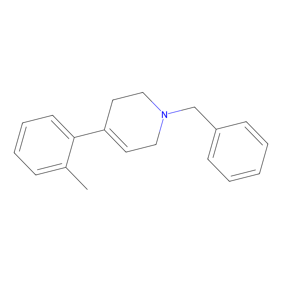 1-Benzyl-4-o-tolyl-1,2,3,6-tetrahydropyridine molecular structure, CAS 821768-11-0