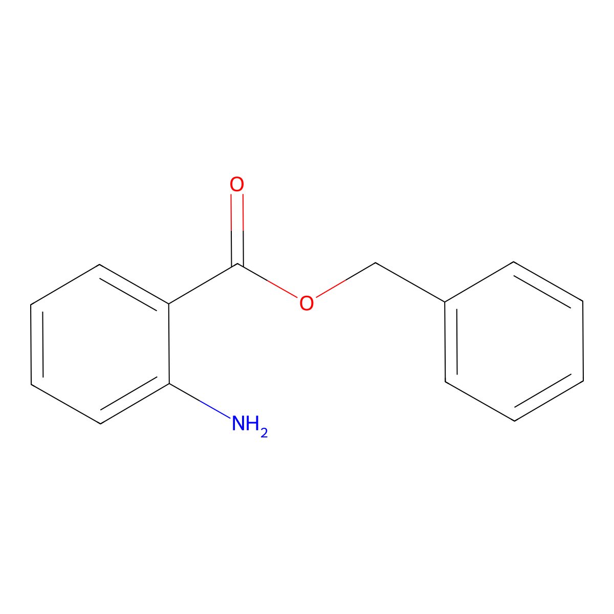 Benzyl anthranilate molecular structure, CAS 82185-41-9