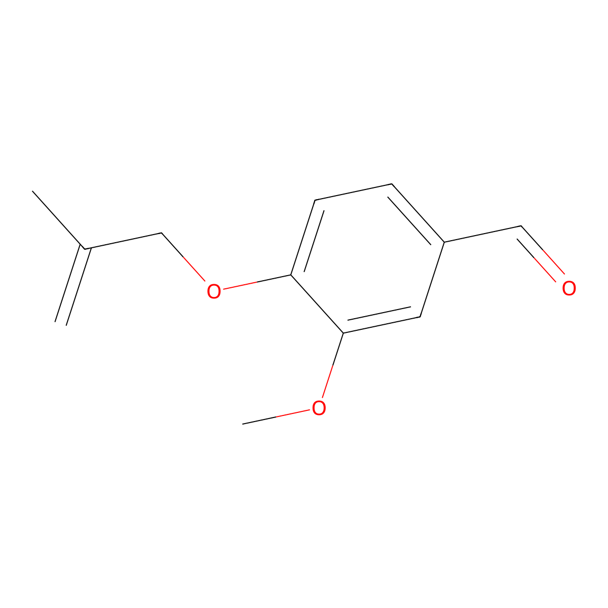 3-Methoxy-4-[(2-methylprop-2-en-1-yl)oxy]benzaldehyde molecular structure, CAS 82186-70-7