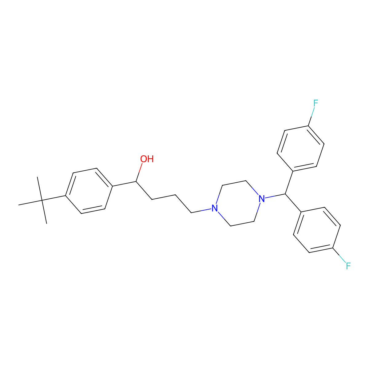 Flotrenizine molecular structure, CAS 82190-92-9