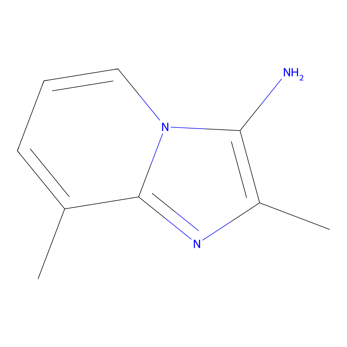 2,8-Dimethylimidazo[1,2-a]pyridin-3-amine molecular structure, CAS 82193-27-9