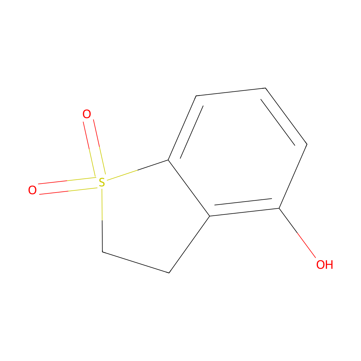 4-Hydroxy-2,3-dihydrobenzo[b]thiophene 1,1-dioxide molecular structure, CAS 82194-79-4