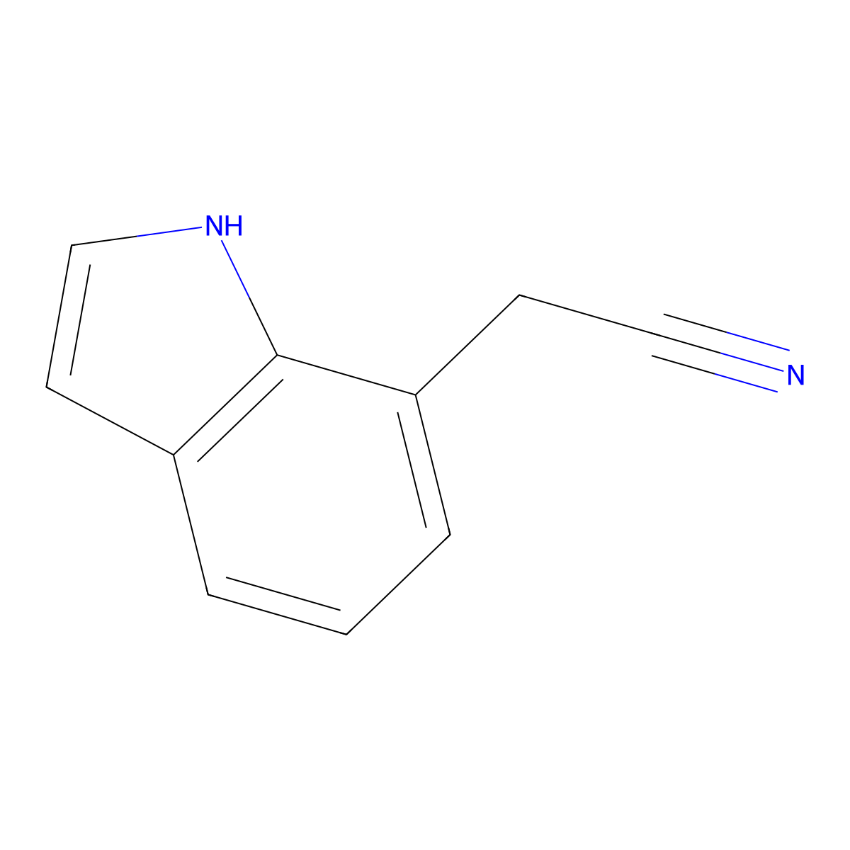 (1H-Indol-7-yl)acetonitrile molecular structure, CAS 82199-98-2