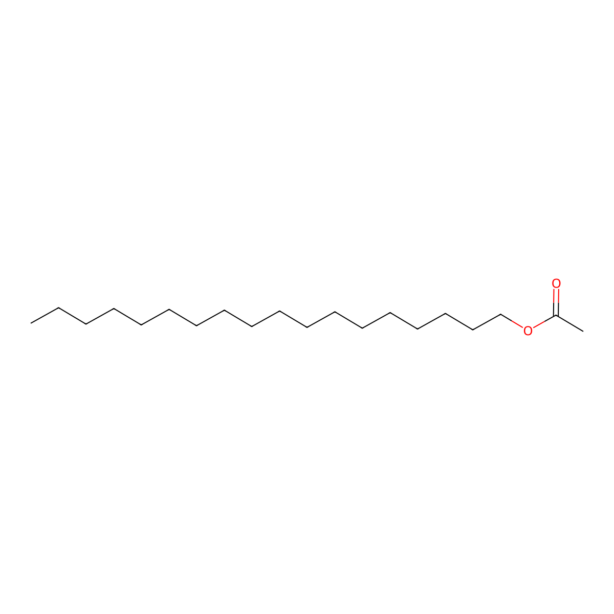 Octadecyl acetate molecular structure, CAS 822-23-1